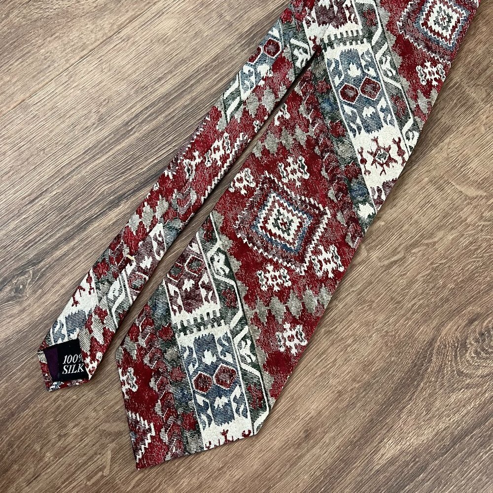 Sundance 100% Silk Southwestern Red Tie